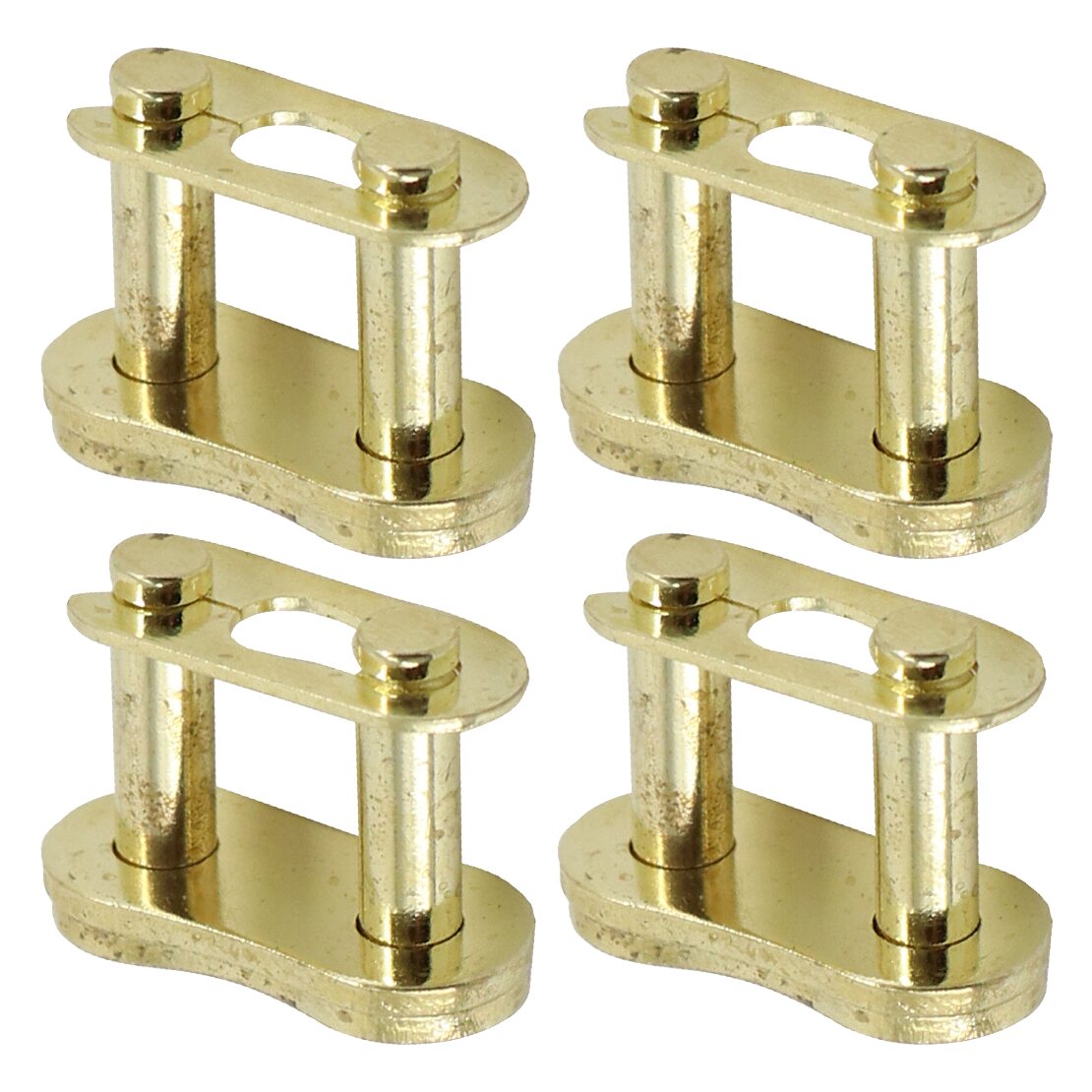 Master Link Chain - 4 Zestawy Złotych Złączek Łańcucha Motocyklowego