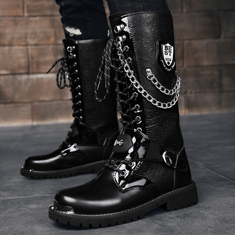 Motorcycle Chain - Męskie buty w dużych rozmiarach, casualowe,