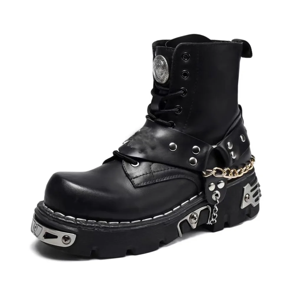 Męskie buty motocyklowe ze skó – Motorcycle Chain recenzja i cena